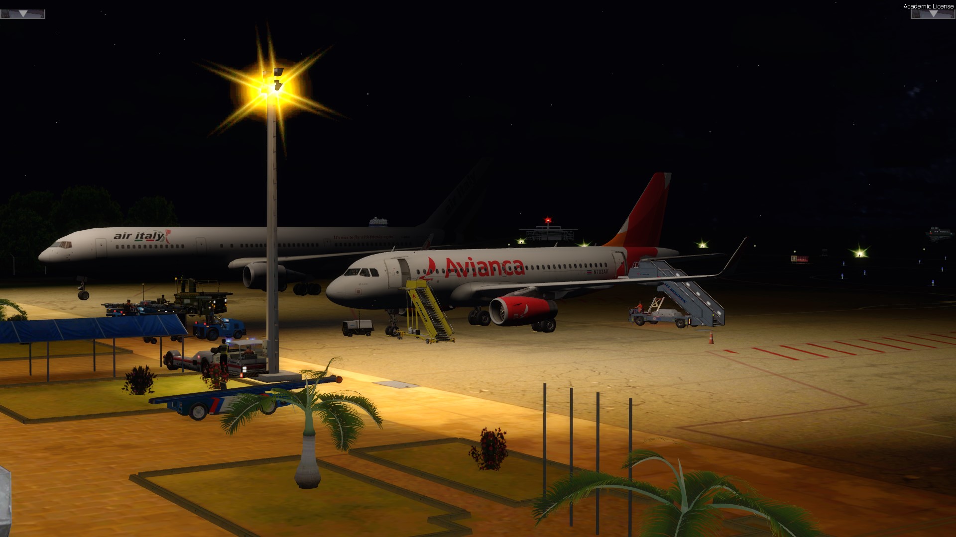 Dynamic Lights for MHRO P3D Living Airports