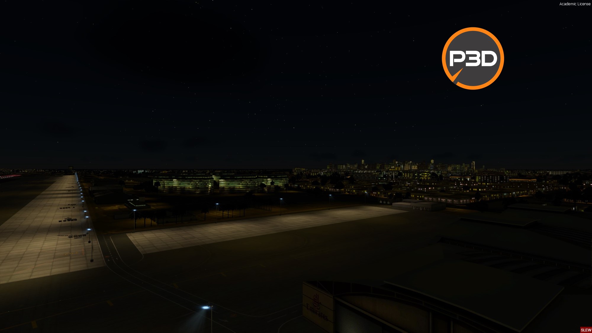 Dynamic Lights for OMDB P3D Living Airports