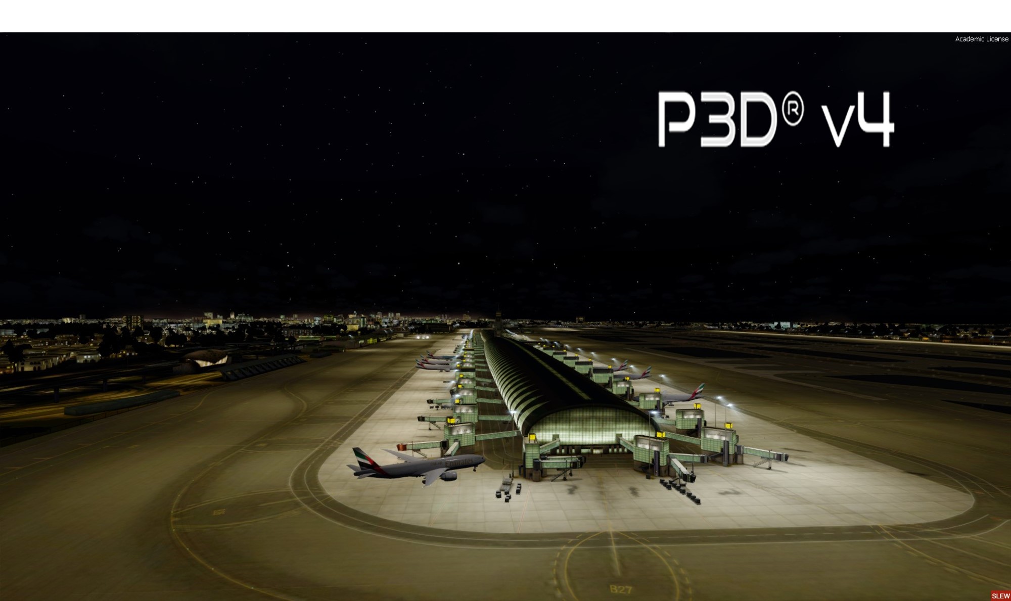 Dynamic Lights for OMDB P3D Living Airports